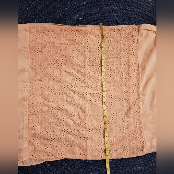 Soft pink with floral Knit infinity scarf - Picture 4 of 5